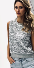 Load image into Gallery viewer, 365 DAYS: SEQUINS TANK - SILVER