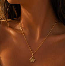 Load image into Gallery viewer, CLEOPATRA’S BLING: GORGONEION PROTECTION PENDANT NECKLACE - 18K GOLD PLATED