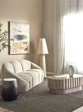 Load image into Gallery viewer, LAMP: CARRINGTON LINEN FLOOR LAMP (PICK UP IN STORE ONLY)