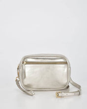 Load image into Gallery viewer, GABEE: AURORA METALLIC X/BODY BAG - CHAMPAGNE