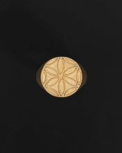 Load image into Gallery viewer, TEMPLE OF THE SUN: SEED OF LIFE RING - GOLD VERMEIL