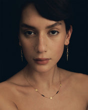 Load image into Gallery viewer, TEMPLE OF THE SUN: ELIO NECKLACE - GOLD VERMEIL/BLACK SPINEL