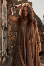 Load image into Gallery viewer, MAMAPAPA: VICKY COTTON MAXI SKIRT - CAMEL