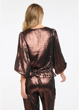 Load image into Gallery viewer, 365 DAYS: SOPHIA METALLIC TOP - COPPER