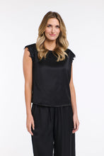 Load image into Gallery viewer, 365 DAYS: STERLING LACE TRIM TEE - BLACK