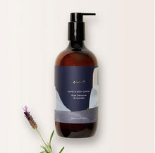 Load image into Gallery viewer, ENA:HAND & BODY LOTION- Rose Geranium & Lavender 500ml