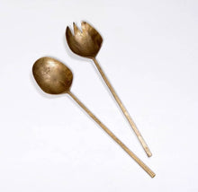 Load image into Gallery viewer, NDI: BRASS SALAD SERVERS