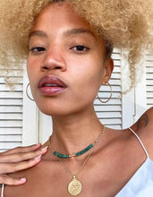 Load image into Gallery viewer, TEMPLE OF THE SUN: PEACOCK NECKLACE - GOLD VERMEIL