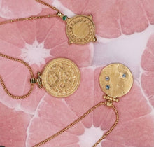 Load image into Gallery viewer, TEMPLE OF THE SUN: SURA ‘EMERALD’ -GOLD VERMEIL