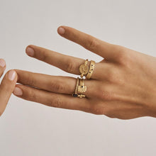 Load image into Gallery viewer, TEMPLE OF THE SUN: ARIA RING - GOLD VERMEIL