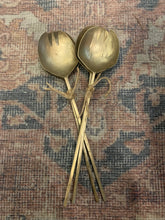Load image into Gallery viewer, NDI: BRASS SALAD SERVERS