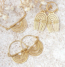 Load image into Gallery viewer, TEMPLE OF THE SUN: BAYE EARRINGS - GOLD VERMEIL