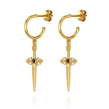 Load image into Gallery viewer, TEMPLE OF THE SUN: THEMIS EARRINGS - GOLD VERMEIL