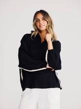 Load image into Gallery viewer, HOLIDAY: CLIFFSIDE SHIRT - BLACK W/-NATURAL
