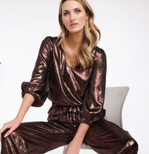 Load image into Gallery viewer, 365 DAYS: SOPHIA METALLIC TOP - COPPER
