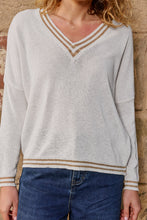 Load image into Gallery viewer, ITALIAN STAR: LUREX COLLEGE KNIT - PERLA
