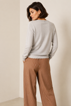 Load image into Gallery viewer, MOSS GROTTO: KIA KNIT TOP - PEBBLE
