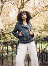 Load image into Gallery viewer, SHANTY: EASTON BIKER JACKET - VINTAGE WORN BLACK
