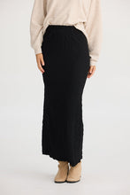 Load image into Gallery viewer, SHANTY: FRIDA SKIRT- BLACK
