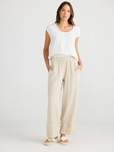 SHANTY: SIENNA PANT - NATURAL JAQUARD