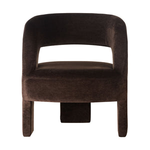 NELSON FORMES ARMCHAIR - CHOCOLATE