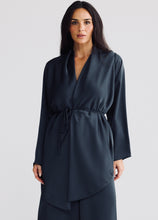 Load image into Gallery viewer, BRAVE &amp; TRUE: KALEIGH WRAP TOP - GRAPHITE
