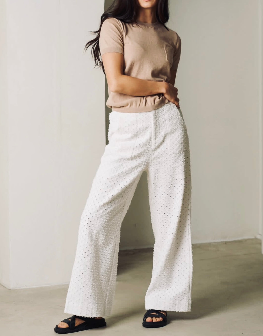 MOSS GROTTO: TOSCA PANT - WHITE