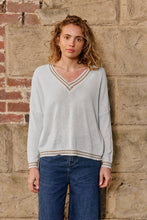 Load image into Gallery viewer, ITALIAN STAR: LUREX COLLEGE KNIT - PERLA
