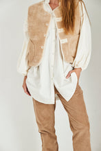 Load image into Gallery viewer, MAMAPAPA: ALFRED REVERSIBLE FAUX FUR - NATURAL
