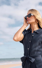 Load image into Gallery viewer, HOLIDAY: CORDELIA DRESS - NAVY
