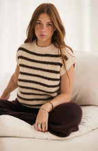Load image into Gallery viewer, MAMAPAPA: JELLY STRIPE VEST - CHOCOLATE
