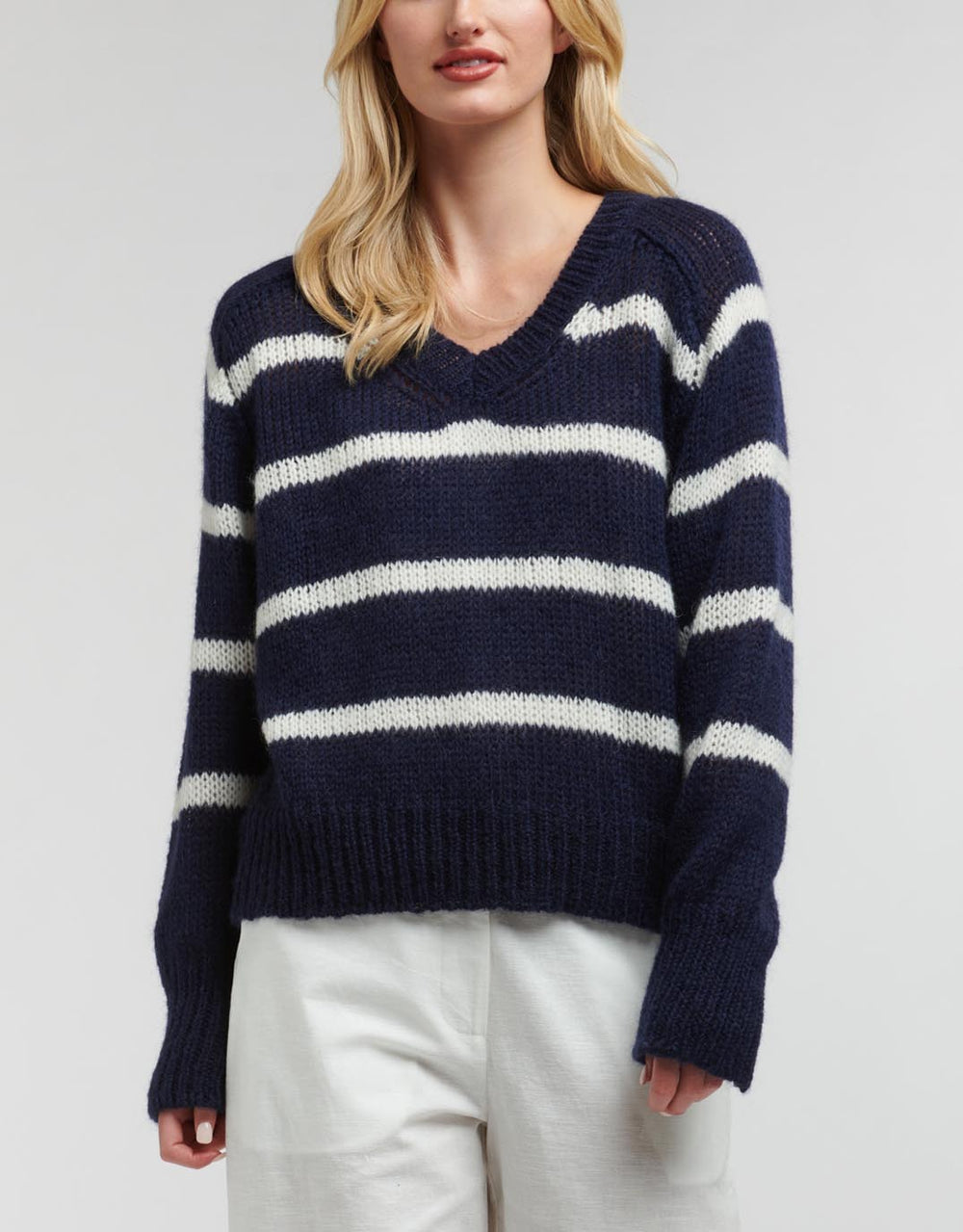 365 DAYS : SPENCER STRIPE KNIT - NAVY