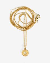 Load image into Gallery viewer, TEMPLE OF THE SUN: MINA NECKLACE WITH DIAMOND - GOLD VERMEIL
