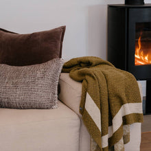 Load image into Gallery viewer, EADIE: AGNES LUMBAR CUSHION - MINK/OFF WHITE    (This product is available for CLICK + COLLECT only!)
