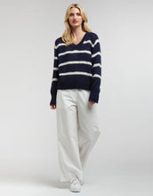 Load image into Gallery viewer, 365 DAYS : SPENCER STRIPE KNIT - NAVY
