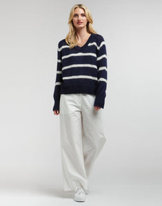 365 DAYS : SPENCER STRIPE KNIT - NAVY