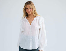 Load image into Gallery viewer, TALISMAN: SHILOH BLOUSE - WHITE
