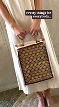 Load image into Gallery viewer, MISS MOSS: VIENNA TOTE - BROWN/APRICOT MULTI
