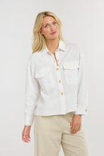 Load image into Gallery viewer, 365 DAYS: MAVERICK LINEN SHIRT - WHITE/PINK
