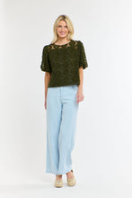 Load image into Gallery viewer, 365 DAYS: IVY EMBROIDERED TOP - KHAKI FLORAL
