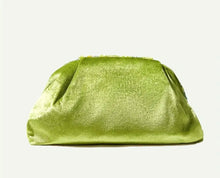 Load image into Gallery viewer, MISS MOSS: MILLA FLORAL CLUTCH - BABY BLUE/GREEN
