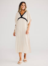Load image into Gallery viewer, HOLIDAY: LUMA KAFTAN - NATURAL/BLACK
