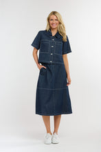 Load image into Gallery viewer, 365 DAYS: EASTON DENIM SKIRT - INDIGO
