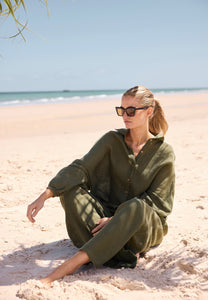 HOLIDAY: CLIFFSIDE SHIRT - OLIVE
