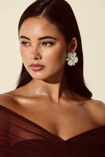 Load image into Gallery viewer, PRISCILLA FLORAL DIAMANTE EARRINGS
