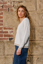 Load image into Gallery viewer, ITALIAN STAR: LUREX COLLEGE KNIT - PERLA

