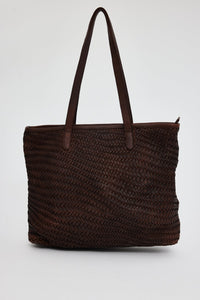 HOLIDAY:AMALFI TOTE BAG - CHOCOLATE