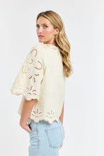 Load image into Gallery viewer, 365 DAYS: ANNIE EMBROIDERED TOP - ANTIQUE CREAM
