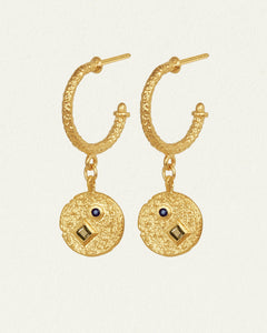 TEMPLE OF THE SUN: ETNA EARRINGS - GOLD VERMEIL