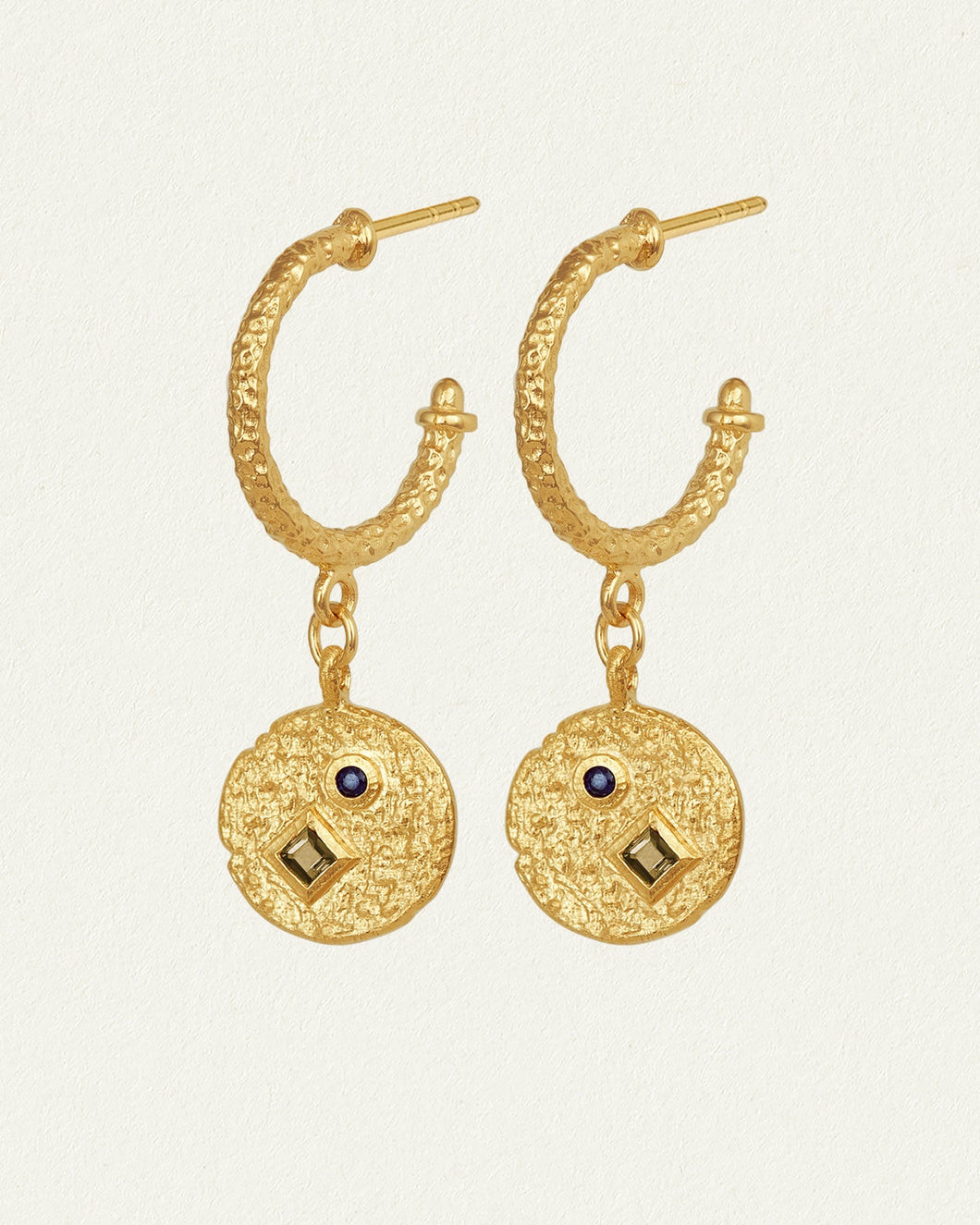 TEMPLE OF THE SUN: ETNA EARRINGS - GOLD VERMEIL